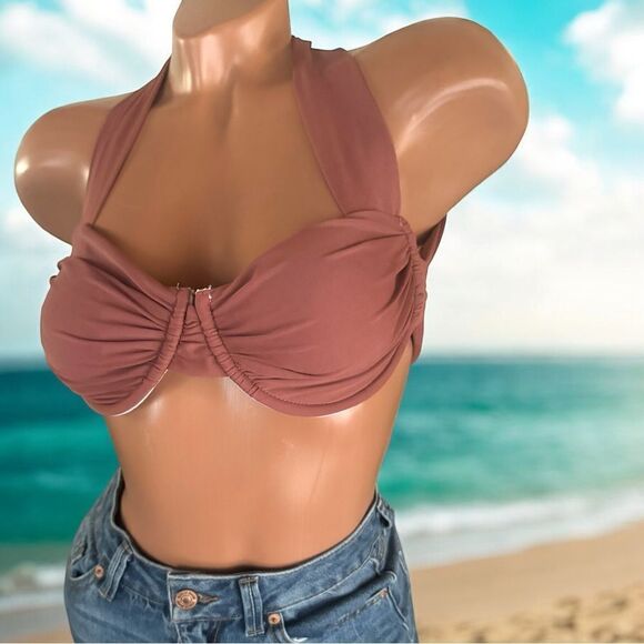 SHEIN Swimwear l Sash Tie Back l Bikini Top l Underwire l M l EUC - Picture 10 of 14